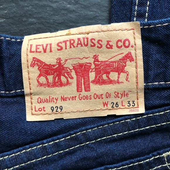 LEVI STRAUSS & CO.] Retro Wide leg Denim Jean - Picture 10 of 14